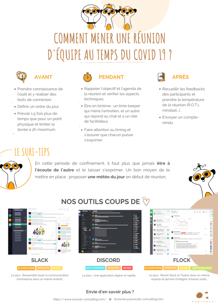 Fiche #1 - Réunion d'équipe à distance - Conseils