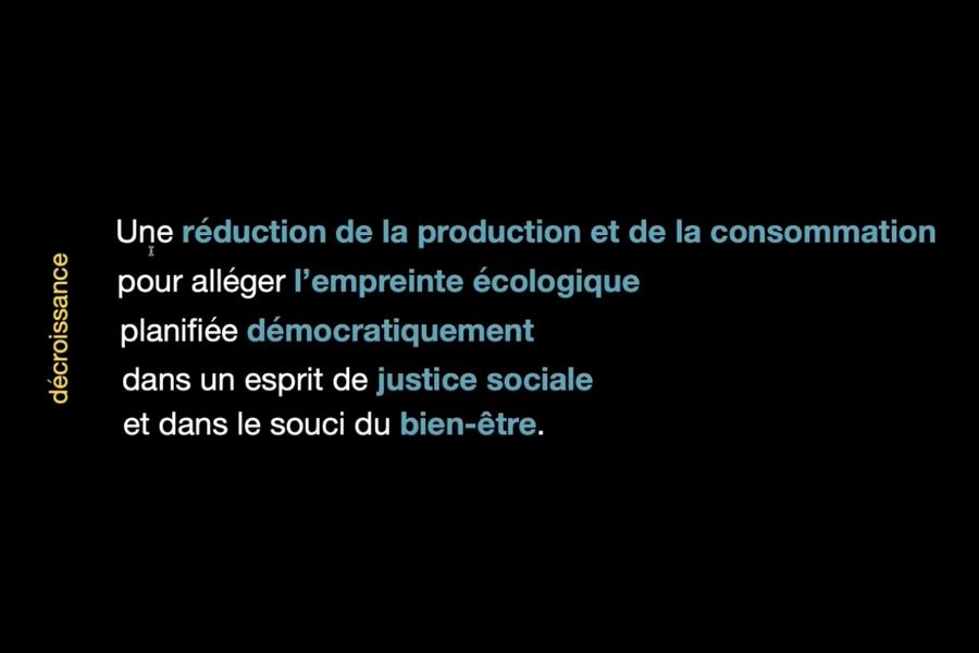 Définition de la décroissance de Timothée Parrique