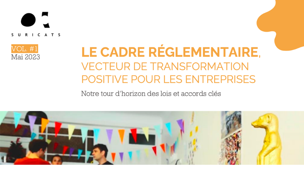 Cadre Reglementaire vecteur transformation positive en entrepris